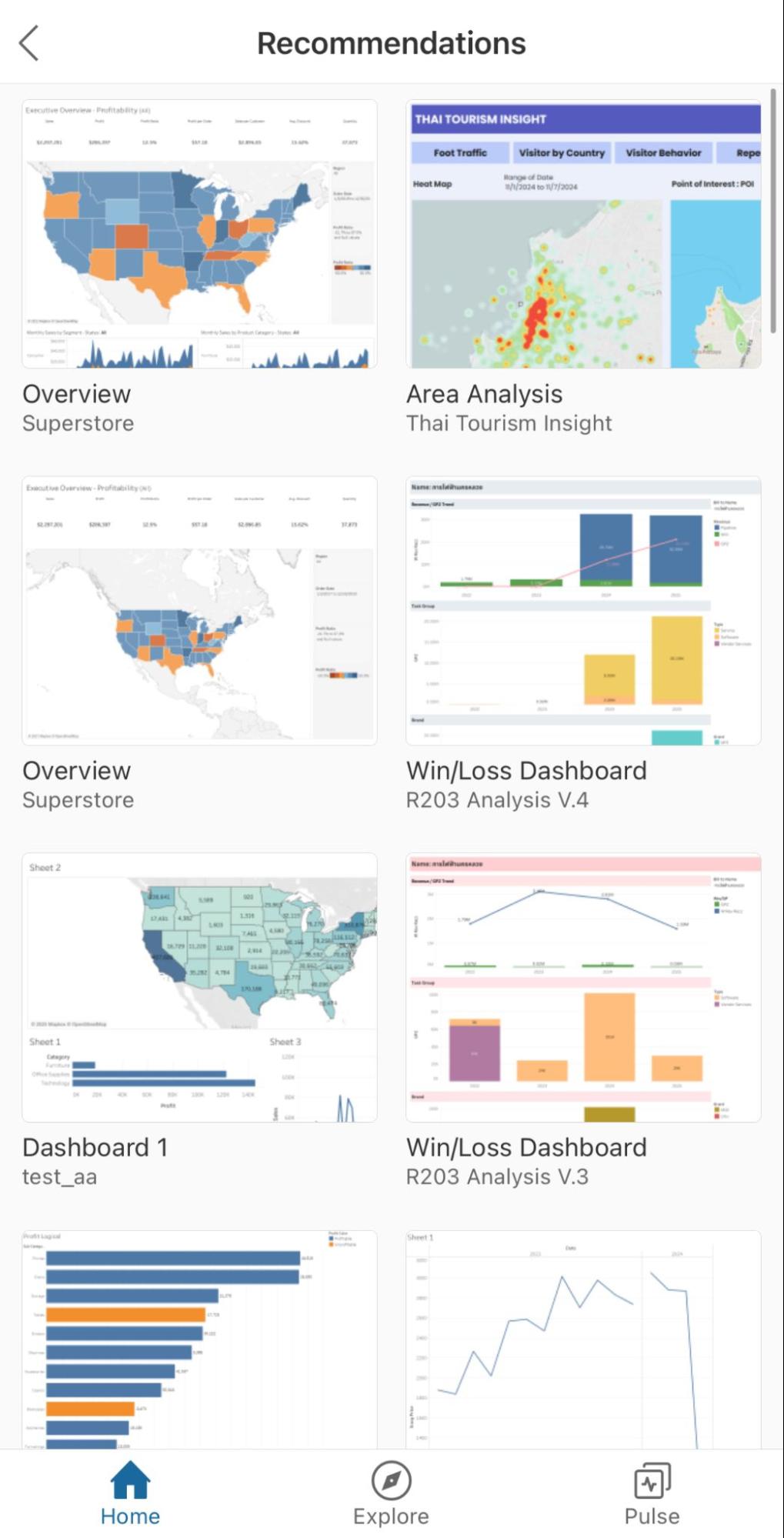 Tableau Pulse on mobile - insight view